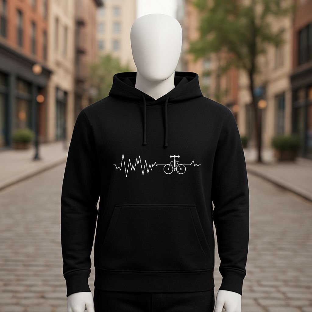 Sudadera negra con capucha