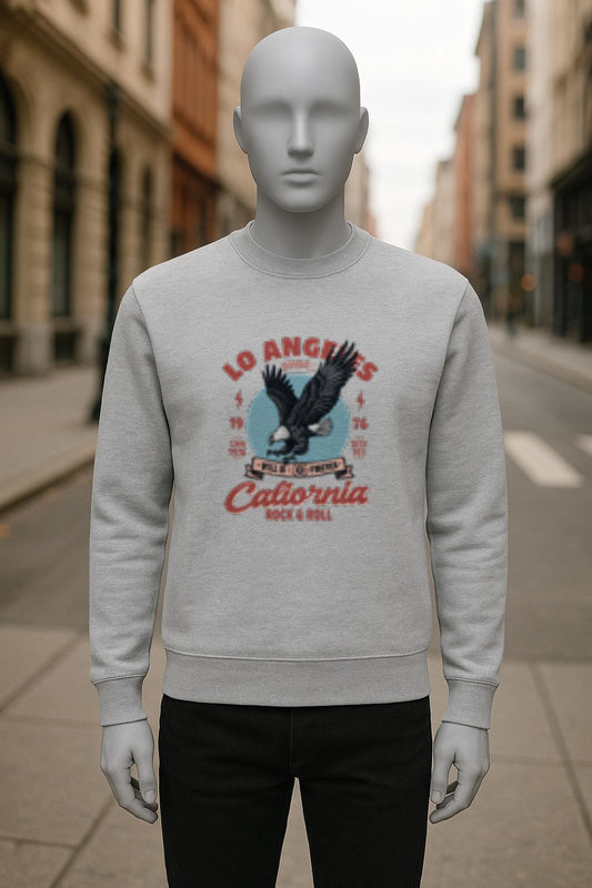 sudadera con dibujo GRIS
