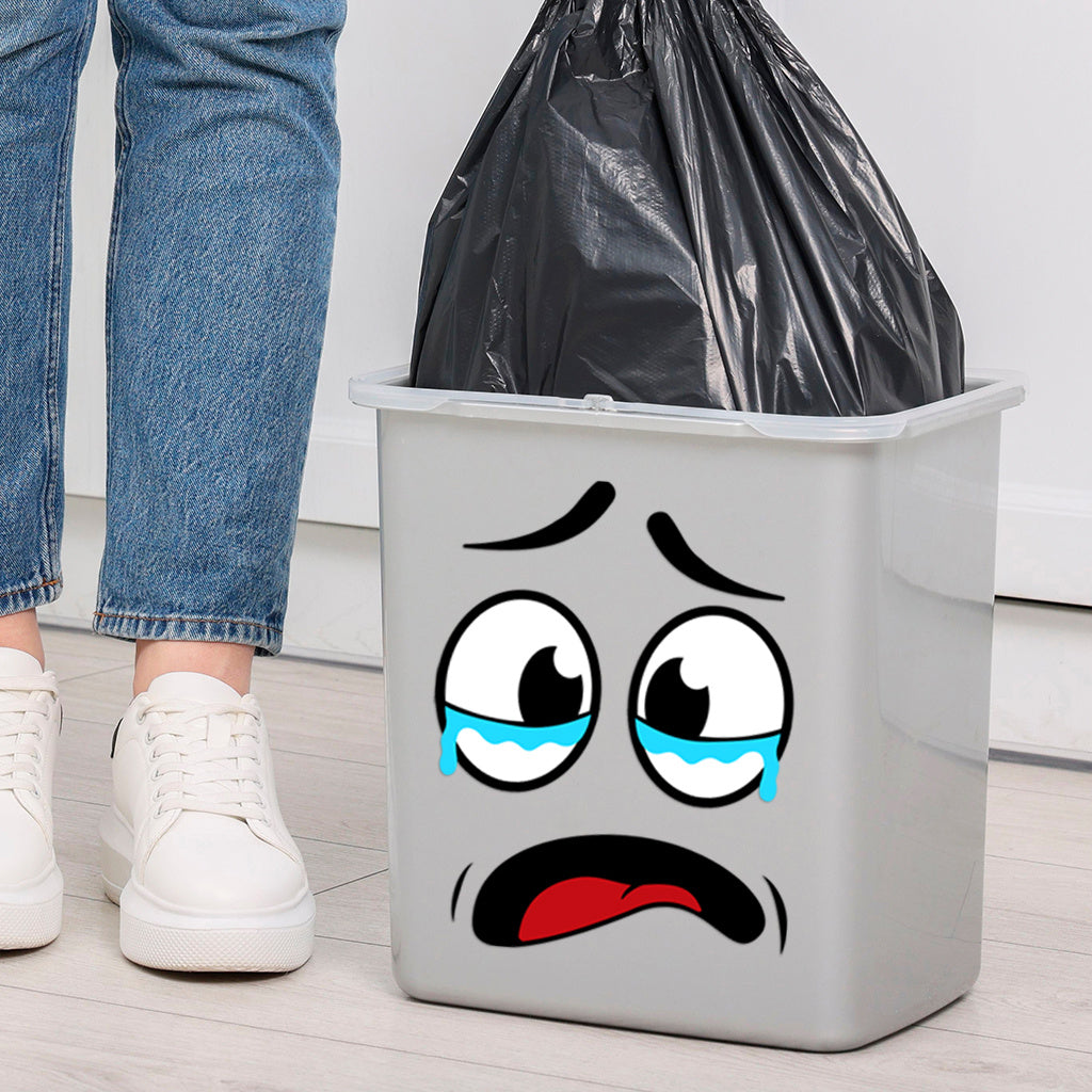 A set of cute cartoon smiley face stickers with a playful and humorous vibe, adding stylish and fun decorative elements to any space. Self-adhesive, removable, waterproof, creative DIY wall stickers, toilet stickers, and trash can stickers.