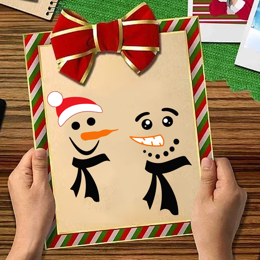 1套 圣诞节面部水晶标贴纸 增添生活趣味性与节日氛围 UV DTF 转印贴纸办公室和家用 玻璃杯 咖啡杯 3D diy创意贴纸