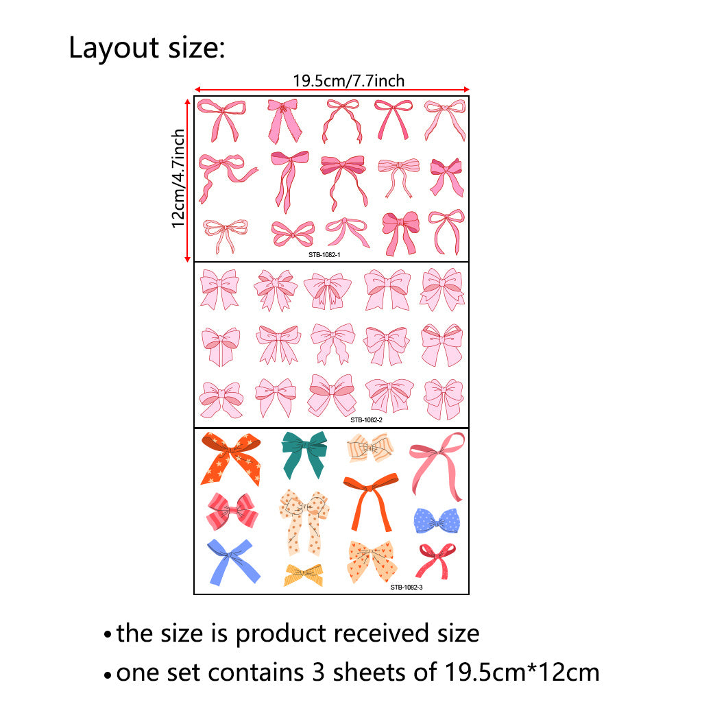 2套 粉红色蝴蝶结可爱设计，适合女士、女孩、派对、杯子配件 适用于 16 盎司玻璃杯和水瓶的 UV DTF 杯子包装纸，带有闪亮水晶的自黏哑光纸蝴蝶结贴花，可爱美学贴纸