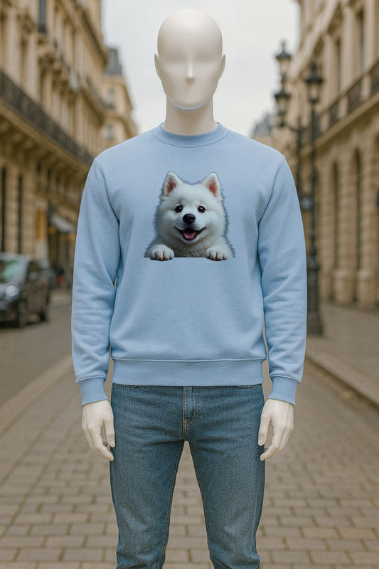 sudadera con dibujo AZUL