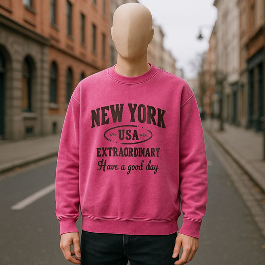 sudadera con dibujo ROSA ROJA