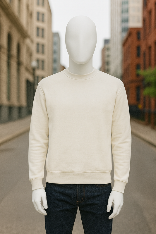 SUDADERA BLANCA CREMA