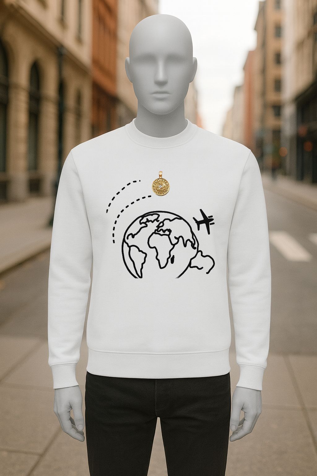 SUDADERA BLANCO