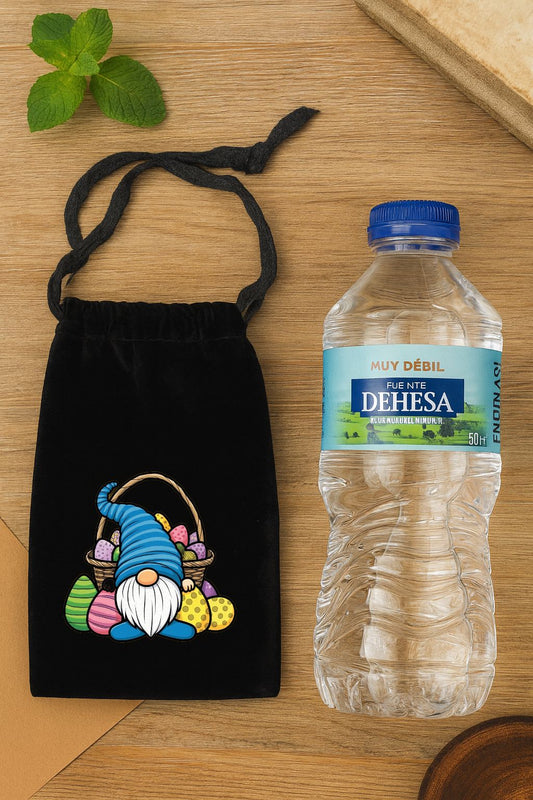 Bolso de terciopelo con cordon 19,5x10,9