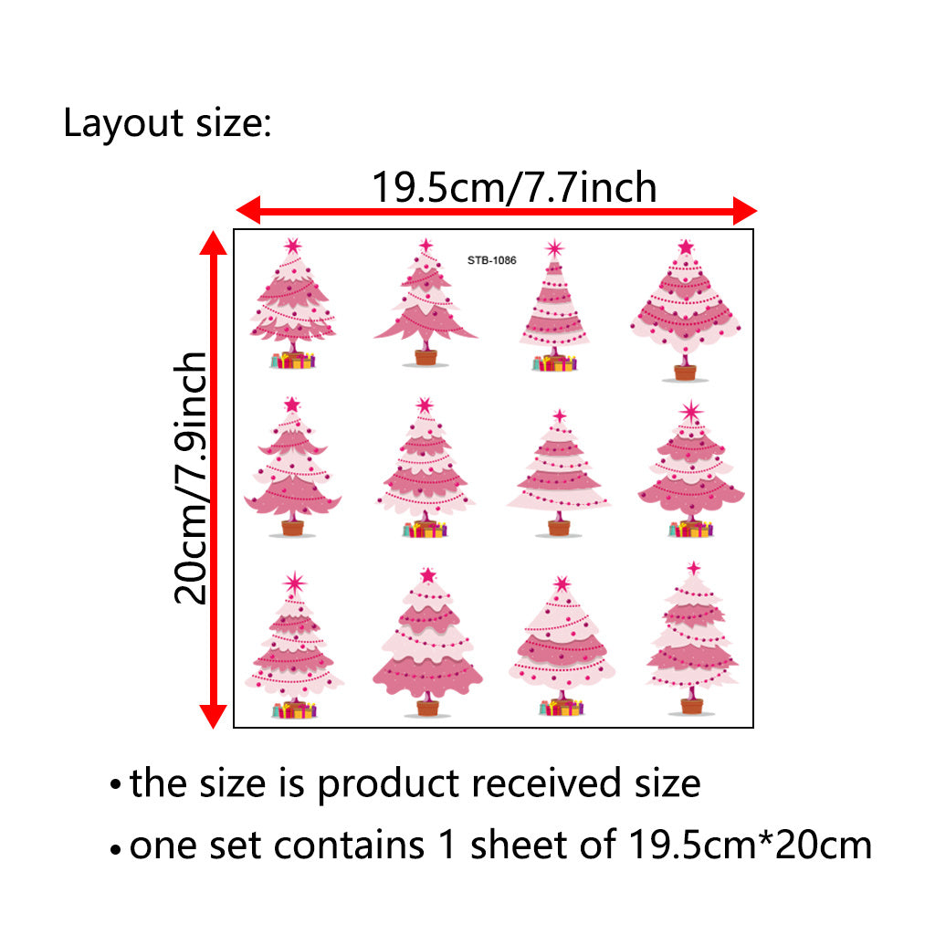 3套 圣诞节可爱姜饼人转移水晶标贴纸 适用于男孩女孩文具 水杯 笔记本装饰 咖啡杯装饰 自粘防水创意DIY UV DTF贴纸 增添节日欢乐氛围与生活趣味性