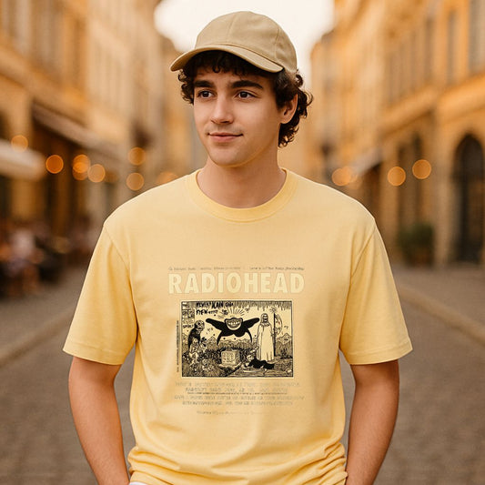 Camiseta dibujo beige
