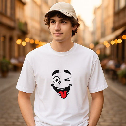 Camiseta dibujo blanca