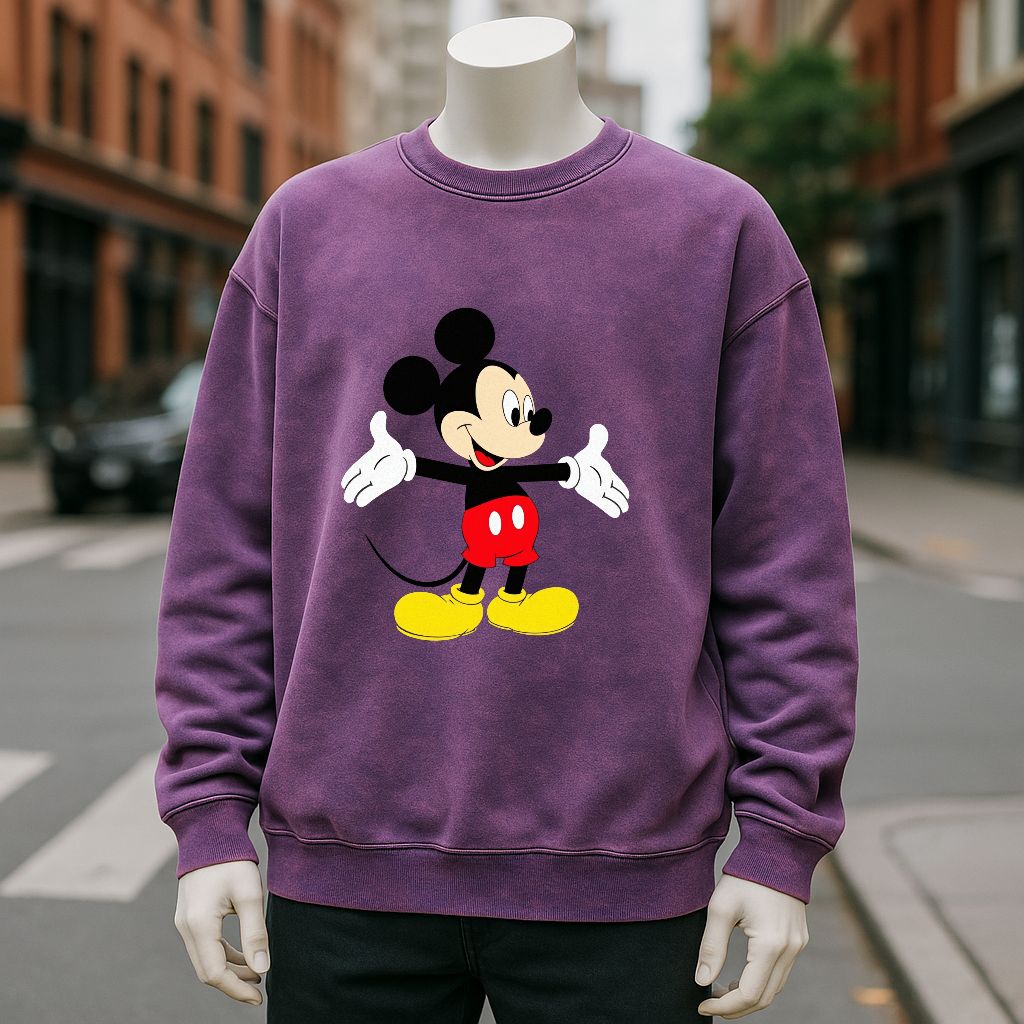 sudadera Púrpura lavado