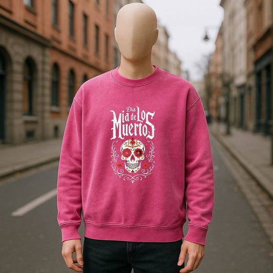 sudadera con dibujo ROSA ROJA