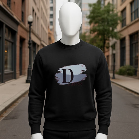 sudadera con dibujo NEGRO