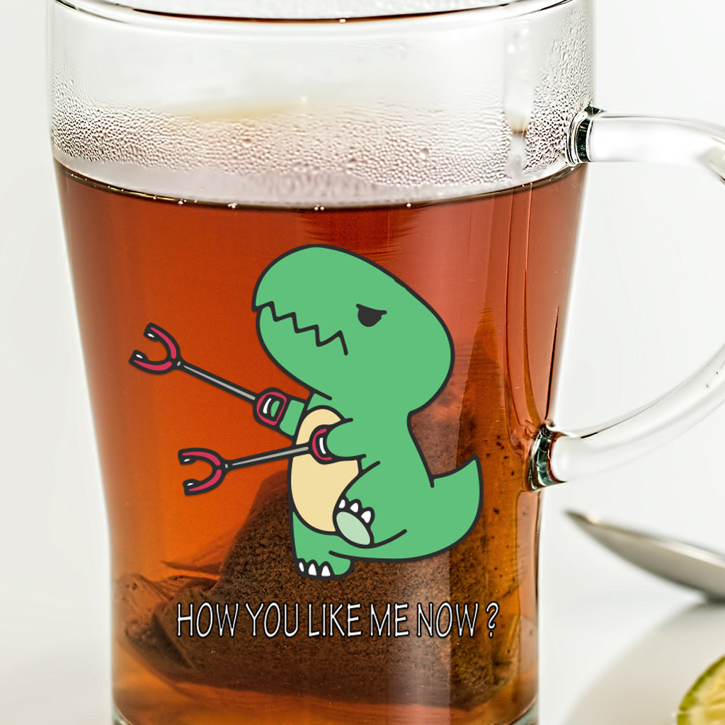 8pcs Humorous and cute cartoon dinosaur UV DTF crystal decal sticker set 'How Much You Like Me Now' sticker Quirky T-Rex design, perfect for decorating glass jars, home spaces, and other items, adding a fun and whimsical atmosphere. Self-adhesive waterpro