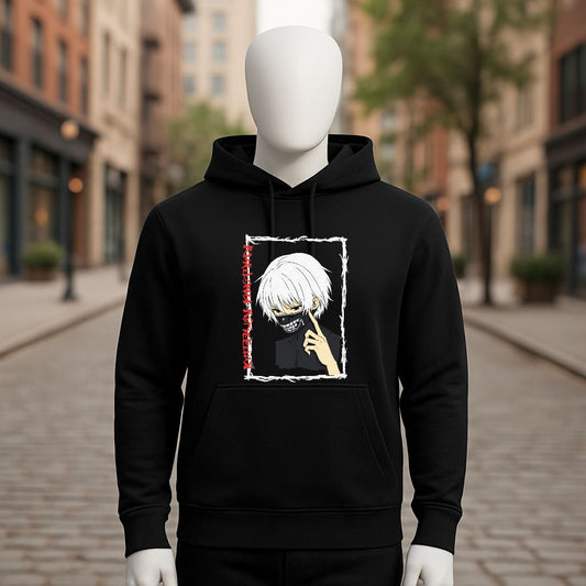 Sudadera negra con capucha