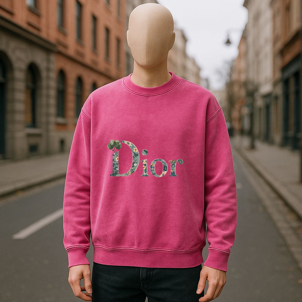 sudadera con dibujo ROSA ROJA