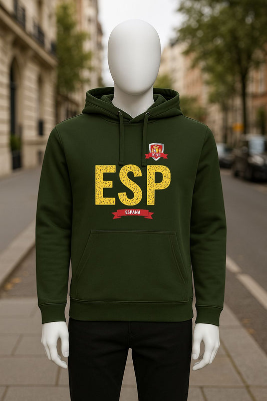Sudadera con capucha verde oscuro