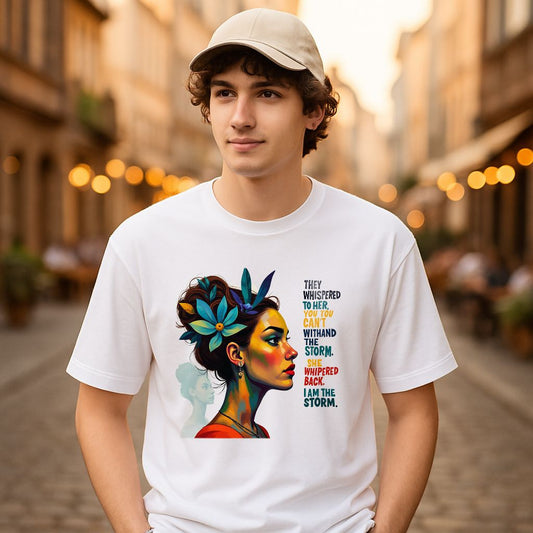 Camiseta dibujo blanca