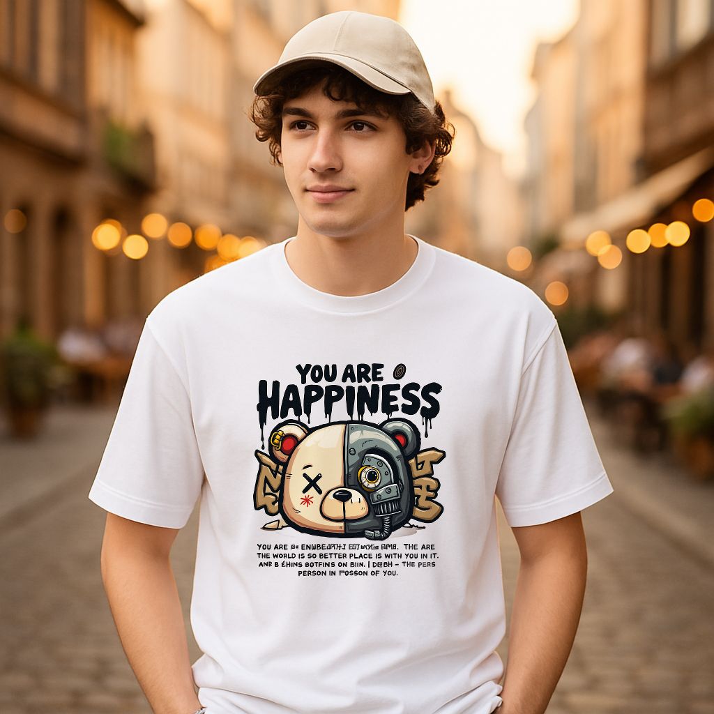 Camiseta dibujo blanca