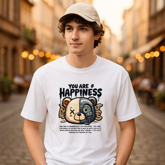 Camiseta dibujo blanca