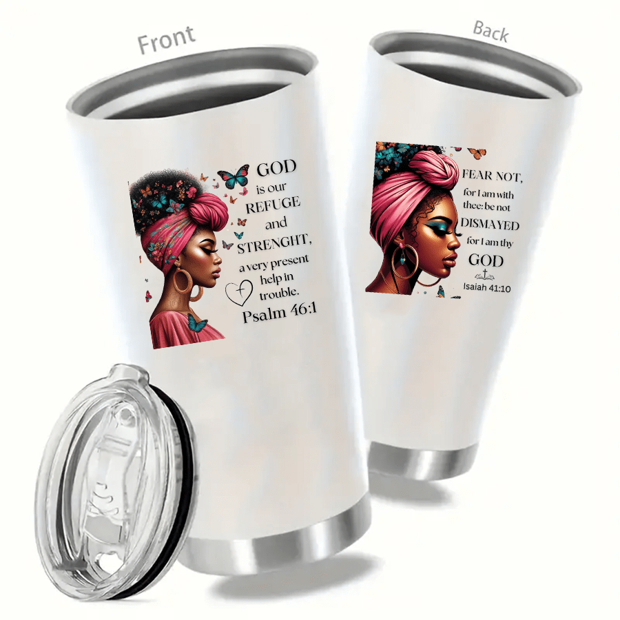 1 set of 8pcs UV DTF Cup Stickers Black Prayer Faith Series Design Series Libbey Glass Cup Waterproof Sticker Pack, Stainless Steel Roller Vinyl Transfer Sticker, Colorful Design Decals, UV DTF, Suitable For Mugs, Refrigerators, Water Cups, Coffee Cups An